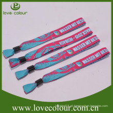 Cheap grossista poliéster wristband pulseira amizade